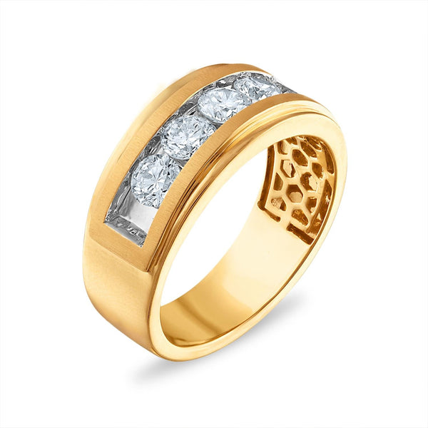 Signature EcoLove 1-1/2 CTW Lab Grown Diamond Wedding Ring in 14KT Yellow Gold