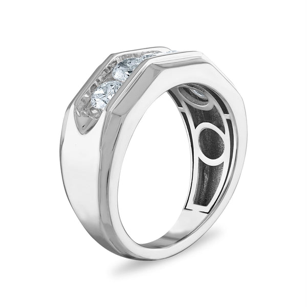 Signature EcoLove 1-1/2 CTW Lab Grown Diamond Wedding Five Stone Ring in 14KT White Gold