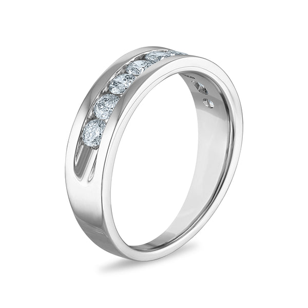 Signature EcoLove 1 CTW Lab Grown Diamond Wedding Ring in 14KT White Gold