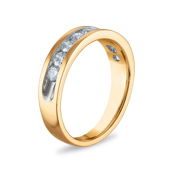 Signature EcoLove 1 CTW Lab Grown Diamond Wedding Ring in 14KT Yellow Gold