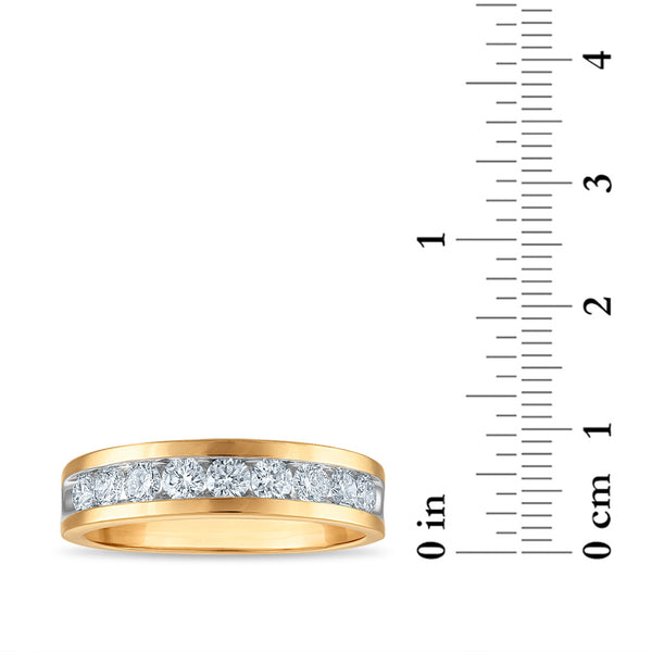 Signature EcoLove 1 CTW Lab Grown Diamond Wedding Ring in 14KT Yellow Gold