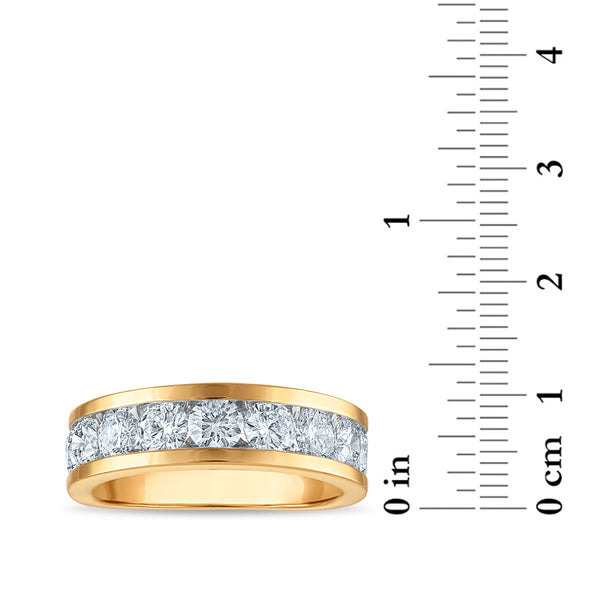 Signature EcoLove 3 CTW Lab Grown Diamond Wedding Ring in 14KT Yellow Gold