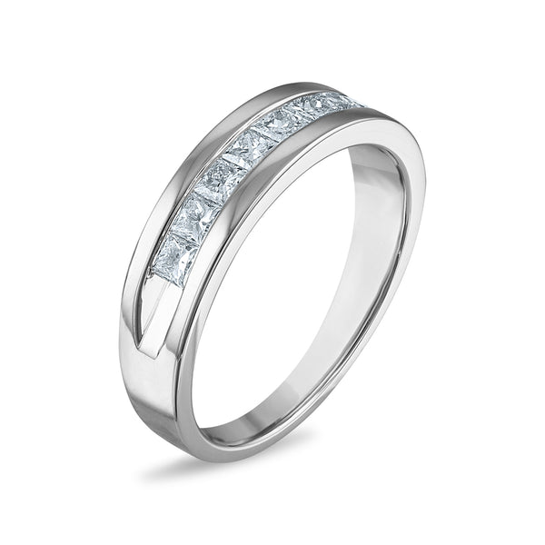 Signature EcoLove 1 CTW Lab Grown Diamond Wedding Ring in 14KT White Gold