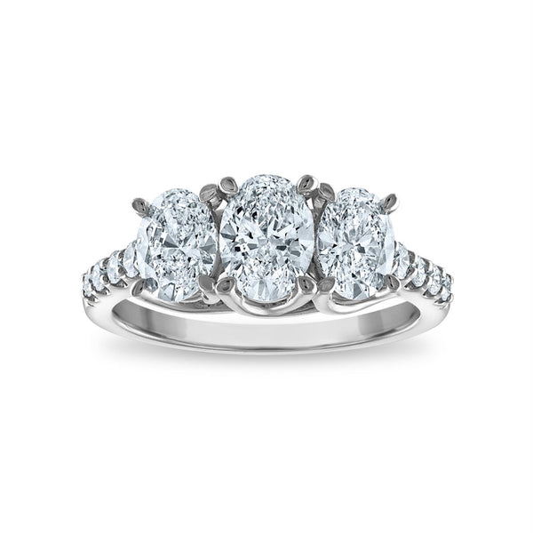 Signature EcoLove 2 CTW Lab Grown Diamond Ring in 14KT White Gold