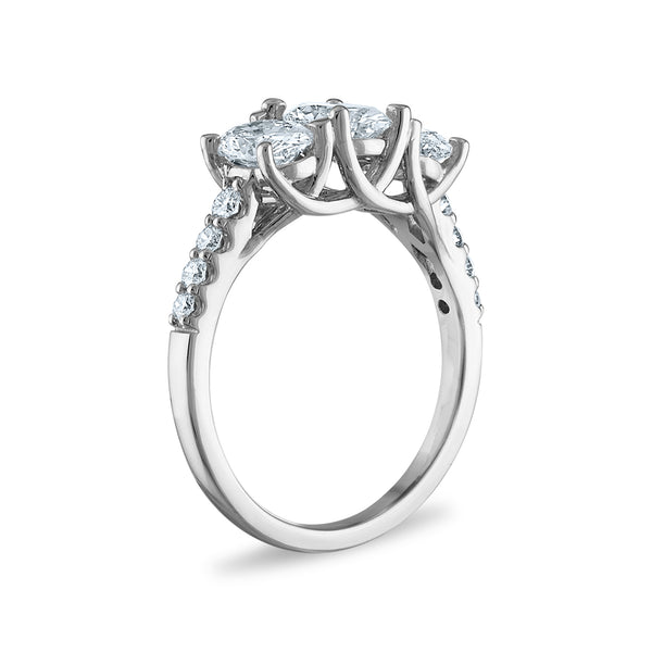 Signature EcoLove 2 CTW Lab Grown Diamond Ring in 14KT White Gold