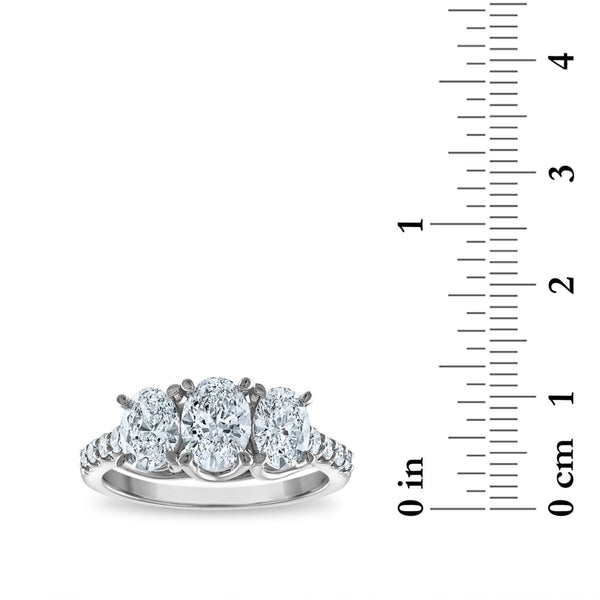 Signature EcoLove 2 CTW Lab Grown Diamond Ring in 14KT White Gold