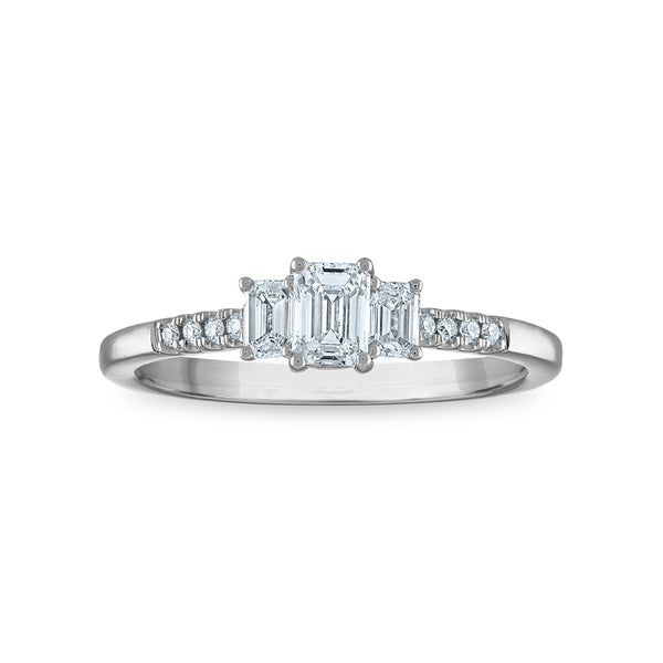 Signature EcoLove 1/2 CTW Lab Grown Diamond Ring in 14KT White Gold