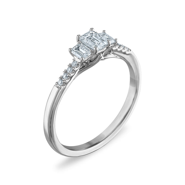 Signature EcoLove 1/2 CTW Lab Grown Diamond Ring in 14KT White Gold