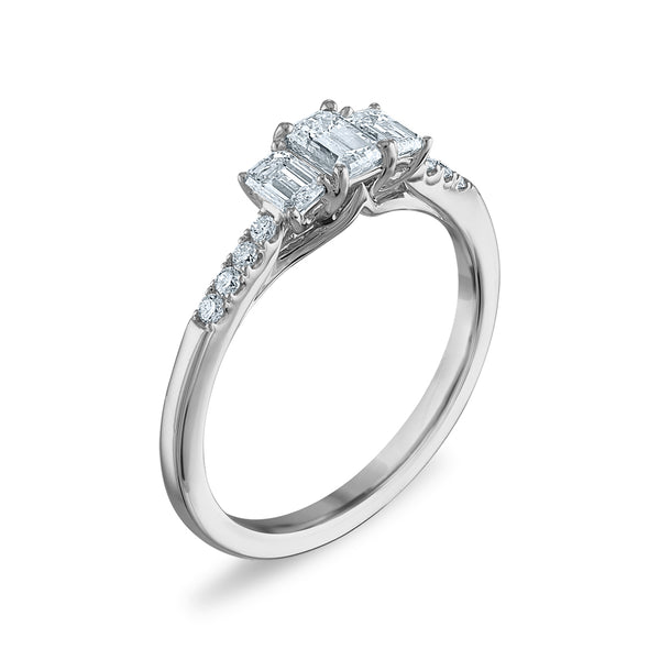 Signature EcoLove 3/4 CTW Lab Grown Diamond Ring in 14KT White Gold