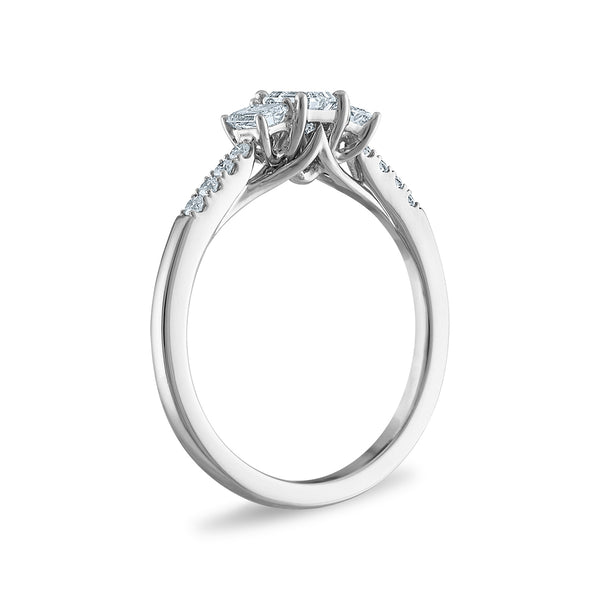 Signature EcoLove 3/4 CTW Lab Grown Diamond Ring in 14KT White Gold