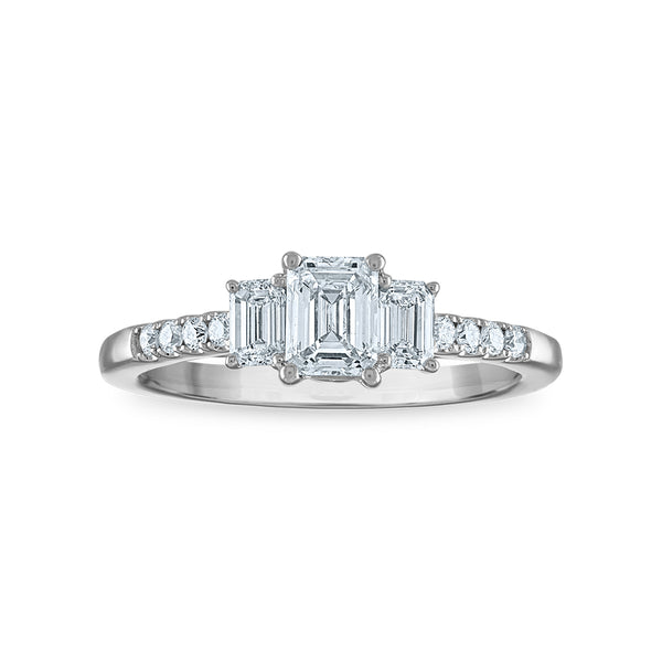 Signature EcoLove 1 CTW Lab Grown Diamond Ring in 14KT White Gold