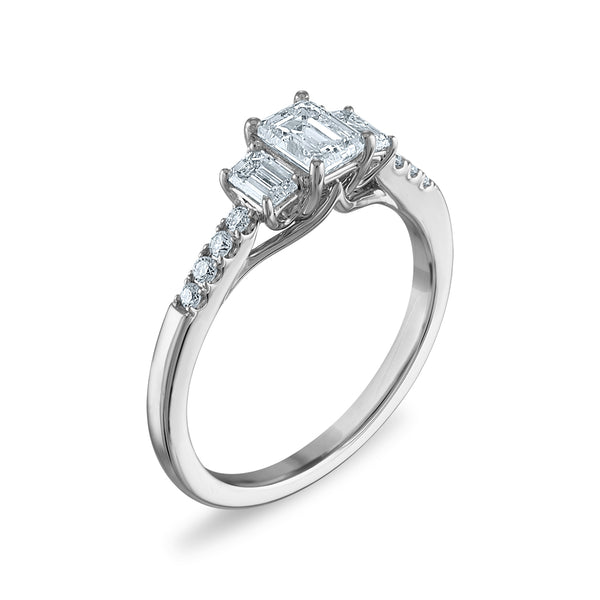 Signature EcoLove 1 CTW Lab Grown Diamond Ring in 14KT White Gold