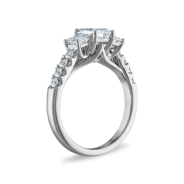 Signature EcoLove 2 CTW Lab Grown Diamond Ring in 14KT White Gold