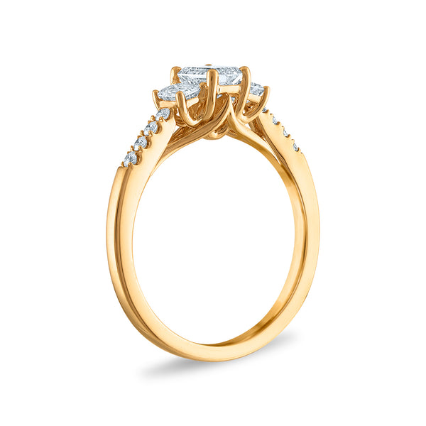 Signature EcoLove 1 CTW Lab Grown Diamond Ring in 14KT Gold