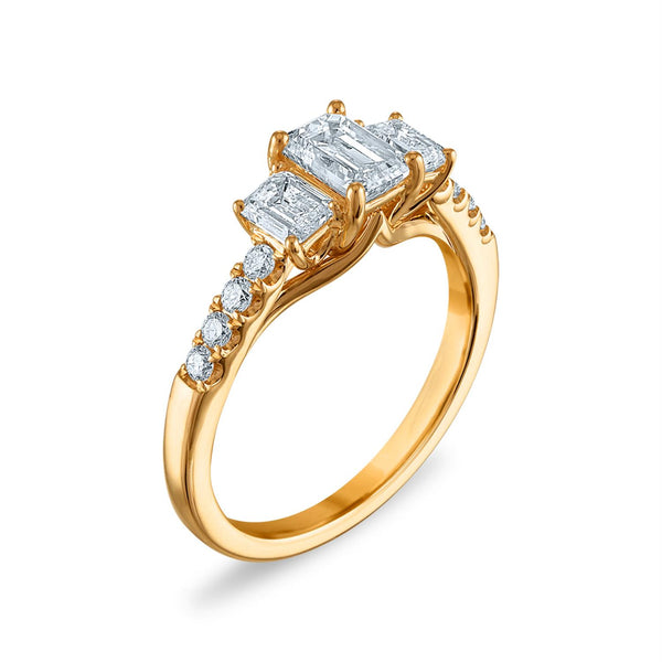 Signature EcoLove 1-1/2 CTW Lab Grown Diamond Ring in 14KT Gold