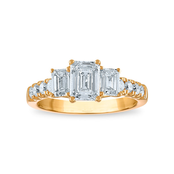 Signature EcoLove 2 CTW Lab Grown Diamond Ring in 14KT Gold