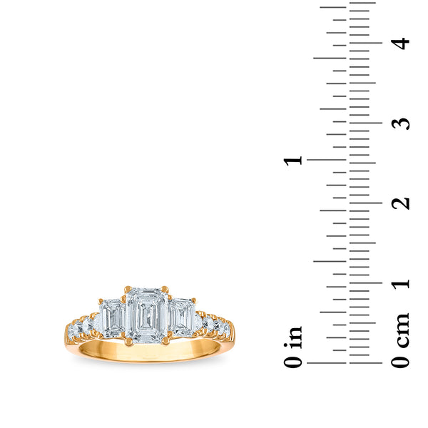 Signature EcoLove 2 CTW Lab Grown Diamond Ring in 14KT Gold