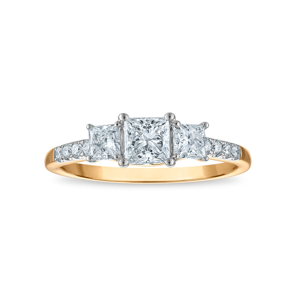 Signature EcoLove 1 CTW Lab Grown Diamond Ring in 14KT Yellow Gold