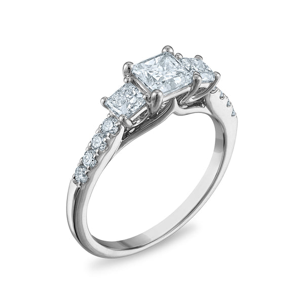 Signature EcoLove 1-1/2 CTW Lab Grown Diamond Ring in 14KT White Gold