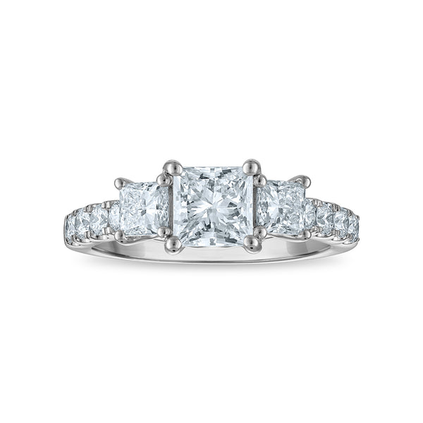 Signature EcoLove 2 CTW Lab Grown Diamond Ring in 14KT White Gold
