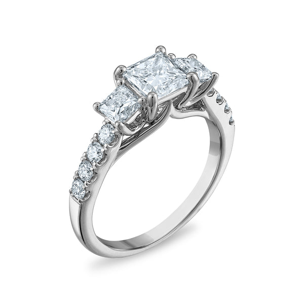 Signature EcoLove 2 CTW Lab Grown Diamond Ring in 14KT White Gold