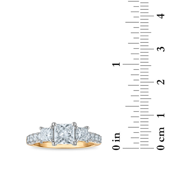 Signature EcoLove 2 CTW Lab Grown Diamond Three Stone Ring