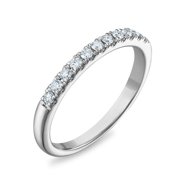 Signature EcoLove 1/4 CTW Lab Grown Diamond Anniversary Ring in 14KT White Gold