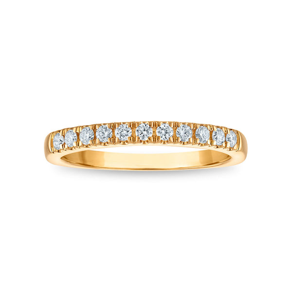 Signature EcoLove 1/4 CTW Lab Grown Diamond Anniversary Ring in 14KT Yellow Gold