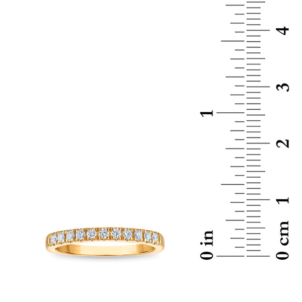 Signature EcoLove 1/4 CTW Lab Grown Diamond Anniversary Ring in 14KT Yellow Gold