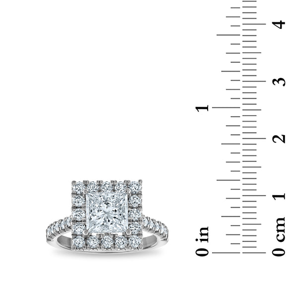 Signature EcoLove 2-7/8 CTW Lab Grown Diamond Ring in 14KT White Gold