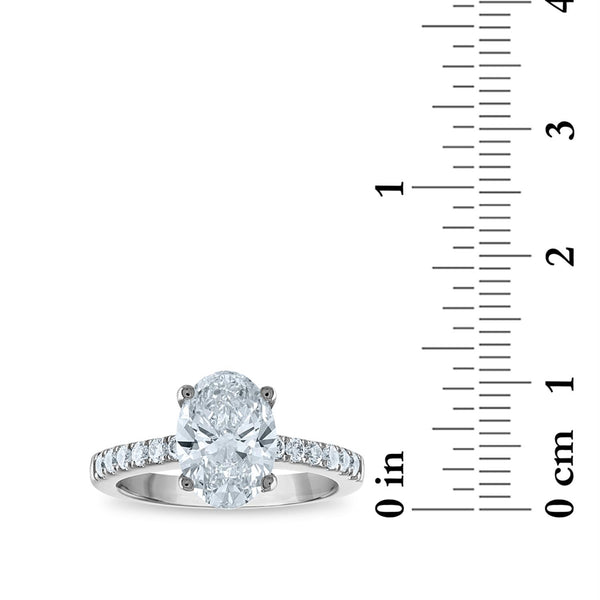 Signature EcoLove Diamond Dreams 2-1/2 CTW Lab Grown Diamond Engagement Ring in 14KT White Gold