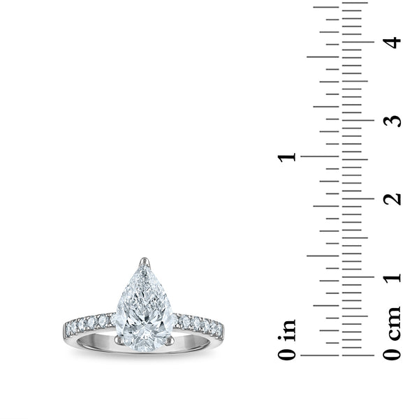 Signature EcoLove Diamond Dreams 2-1/2 CTW Lab Grown Diamond Engagement Ring in 14KT White Gold