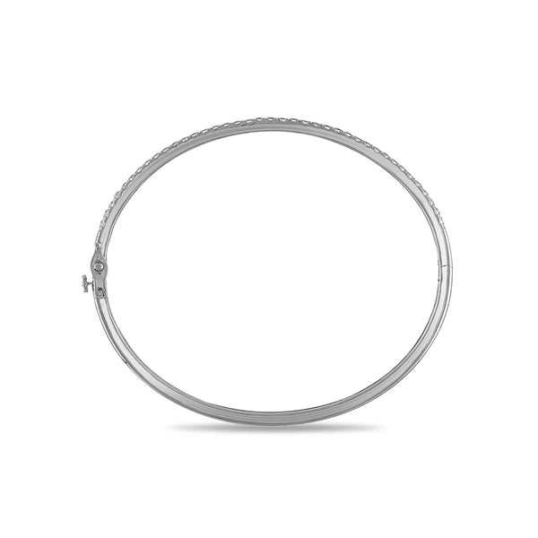 Signature EcoLove 1 CTW Lab Grown Diamond 7.25-inch Bangle Bracelet in 14KT White Gold