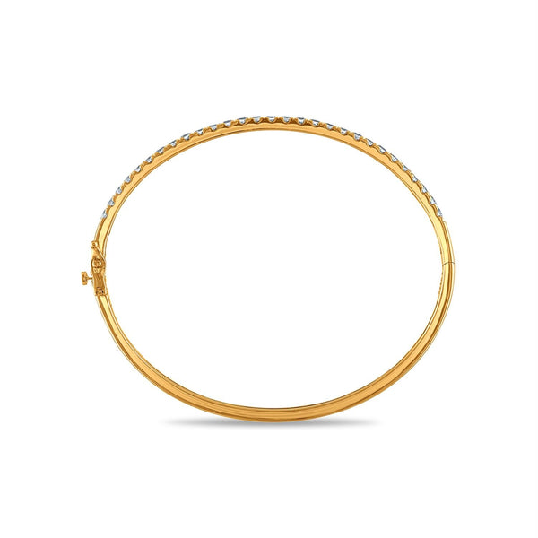 Signature EcoLove 2 CTW Lab Grown Diamond 7.25-inch Bangle Bracelet in 14KT Yellow Gold