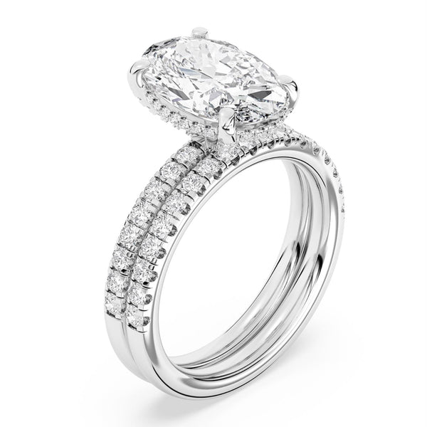 Signature EcoLove Diamond Dreams 4 CTW  lab Grown Diamond Bridal Set in Platinum