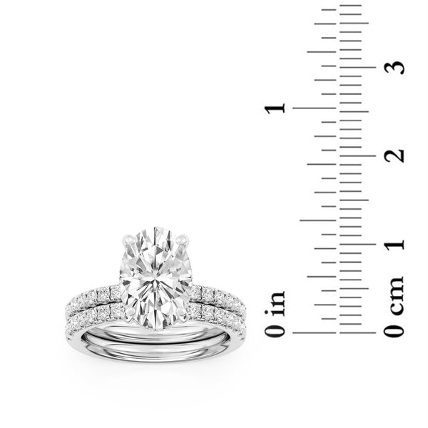 Signature EcoLove Diamond Dreams 4 CTW  lab Grown Diamond Bridal Set in Platinum