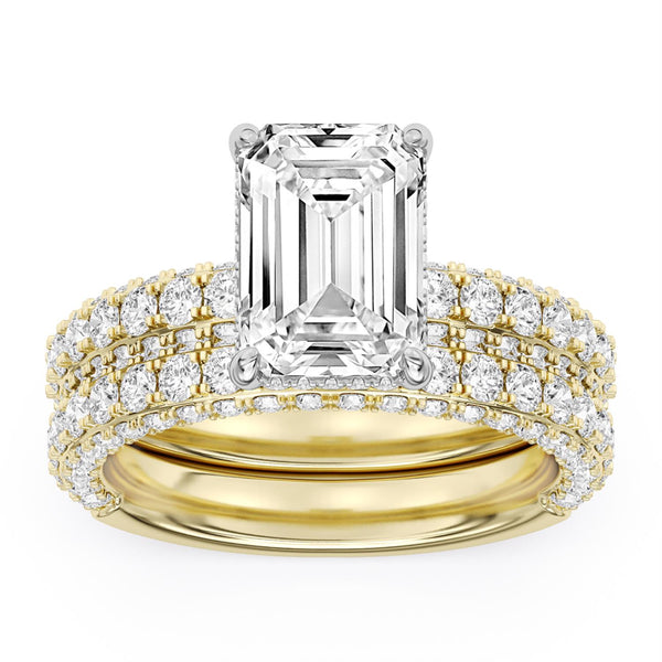 Signature EcoLove Diamond Dreams 5-1/2 CTW Lab Grown Diamond Bridal Set in 18KT Yellow Gold