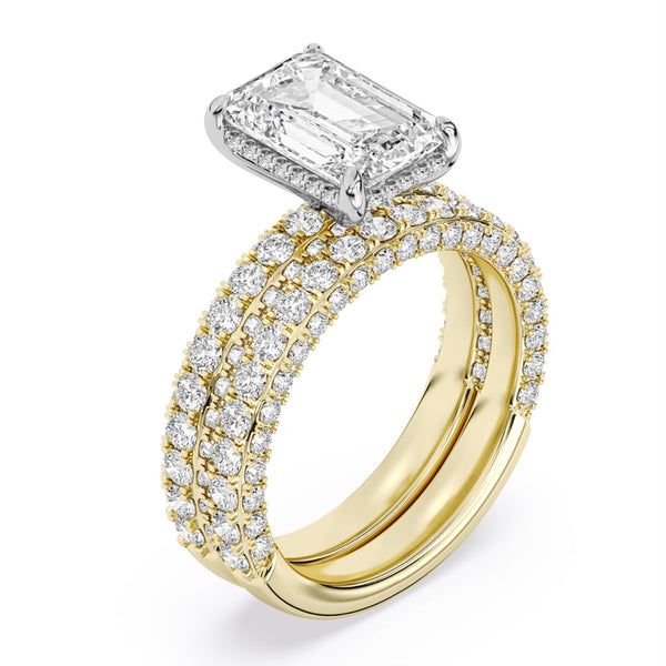 Signature EcoLove Diamond Dreams 5-1/2 CTW Lab Grown Diamond Bridal Set in 18KT Yellow Gold