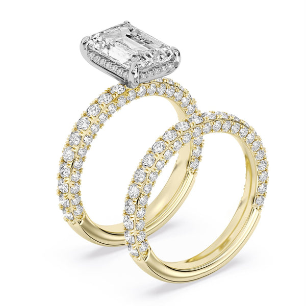 Signature EcoLove Diamond Dreams 5-1/2 CTW Lab Grown Diamond Bridal Set in 18KT Yellow Gold