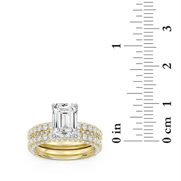 Signature EcoLove Diamond Dreams 5-1/2 CTW Lab Grown Diamond Bridal Set in 18KT Yellow Gold