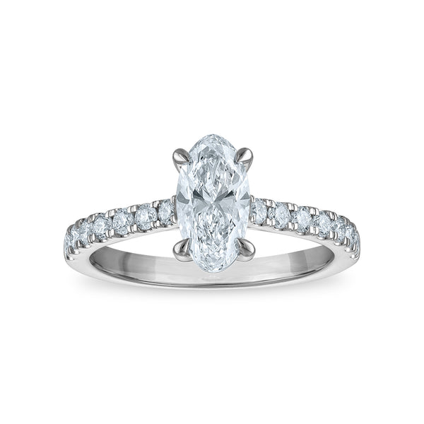 Signature EcoLove Oval 1-1/3 CTW Lab Grown Diamond Ring