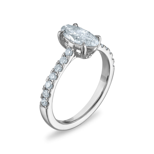 Signature EcoLove Oval 1-1/3 CTW Lab Grown Diamond Ring