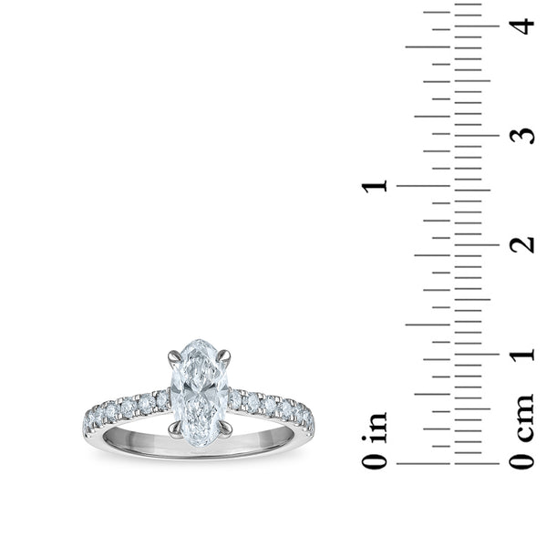 Signature EcoLove Oval 1-1/3 CTW Lab Grown Diamond Ring