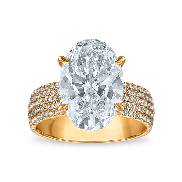 Signature EcoLove 5-3/4 CTW Lab Grown Diamond Engagement Ring in 14KT Yellow Gold