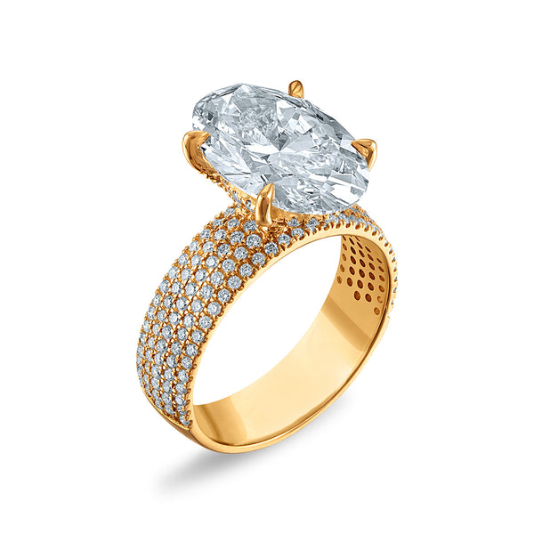 Signature EcoLove 5-3/4 CTW Lab Grown Diamond Engagement Ring in 14KT Yellow Gold