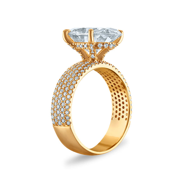 Signature EcoLove 5-3/4 CTW Lab Grown Diamond Engagement Ring in 14KT Yellow Gold