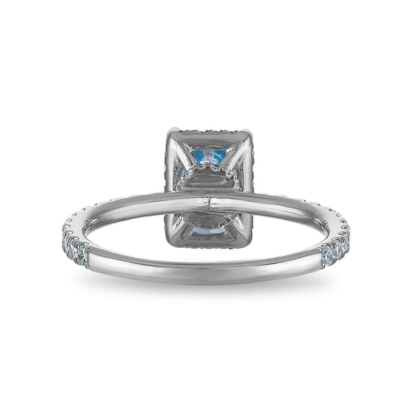 Signature EcoLove 2 CTW Fancy Blue Lab Grown Diamond Engagement Ring in 14KT White Gold