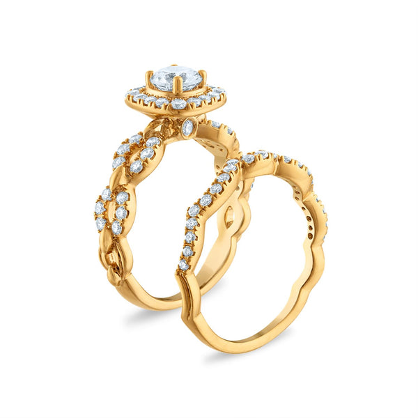 LoveSong EcoLove 1-1/2 CTW Diamond Bridal Set in 10KT Gold