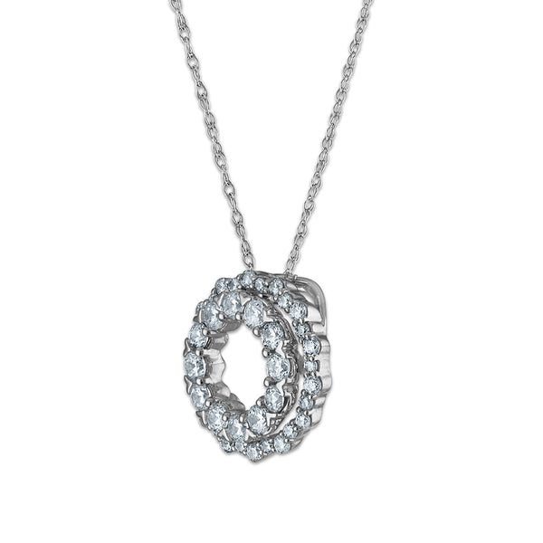 LoveSong EcoLove 3/8 CTW Lab Grown Diamond Fashion 18-inch Pendant in 10KT White Gold