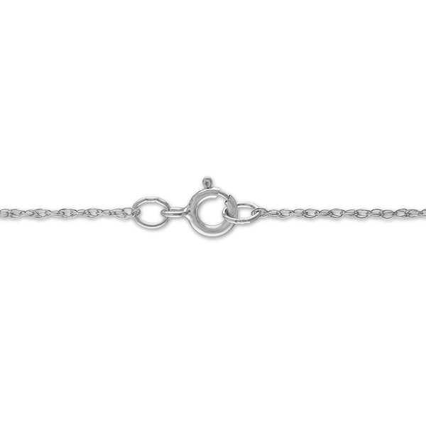 LoveSong EcoLove 3/8 CTW Lab Grown Diamond Fashion 18-inch Pendant in 10KT White Gold